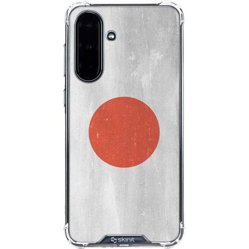 Japanese Flag Distressed Galaxy A36 5G Clear Case